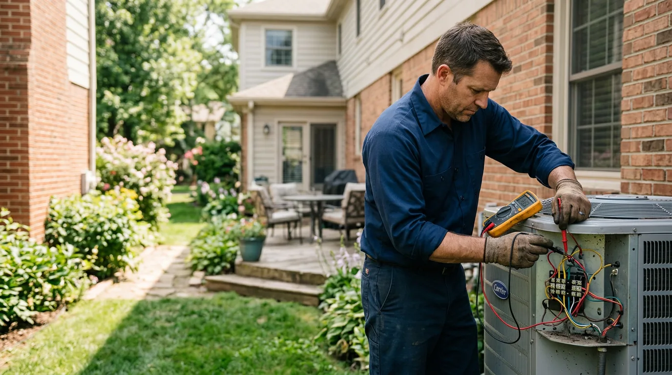 HVAC technician working near Glendale, KY